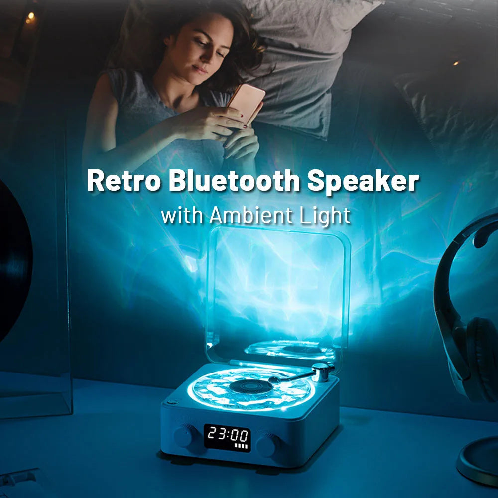 Retro Vinyl Bluetooth Speaker By Rimore